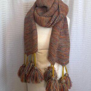 oversized scarf / shawl with tassels . altar'd state